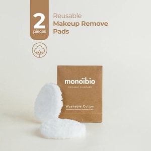 Reusable Organic Face und Eye Makeup Remover Pads - Handmade Washable Cotton Rounds -Toner Pads Seamless Facial Cleansing Pads