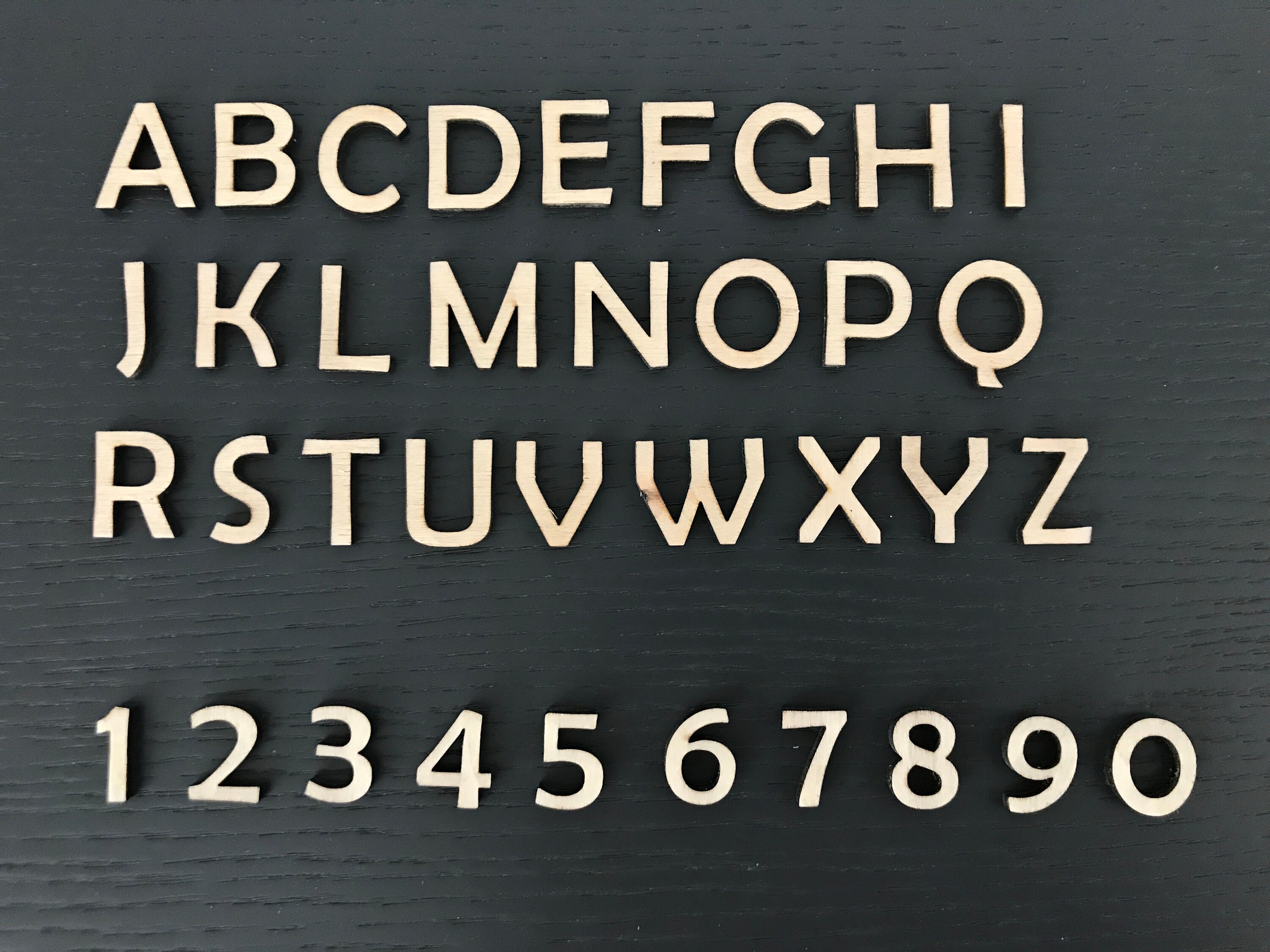 WINOMO lettere in legno di alfabeto grandi piastre digitali accoglienza decorazione di matrimonio   e 