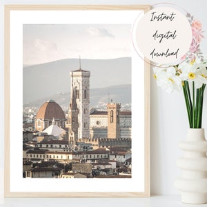 Florenz Reisedruck, Florenz StadtKunst, Florenz Poster, Neutrales Florenz Print, Italien Wohnkultur, Reisefotografie Druck, Italien Kunst