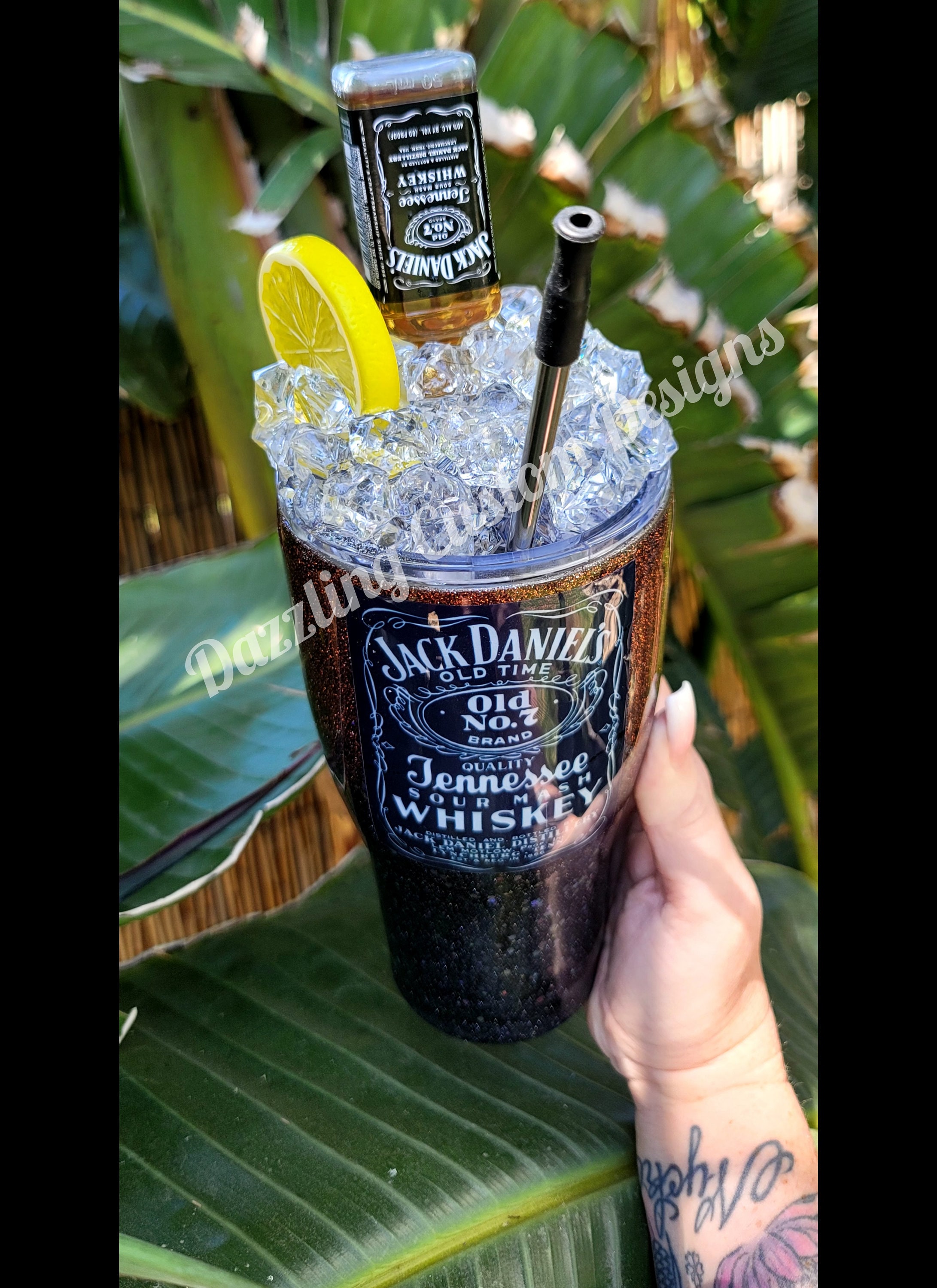 Jack Daniels Tennessee Honey 4oz Whiskey Curved Pocket Flask