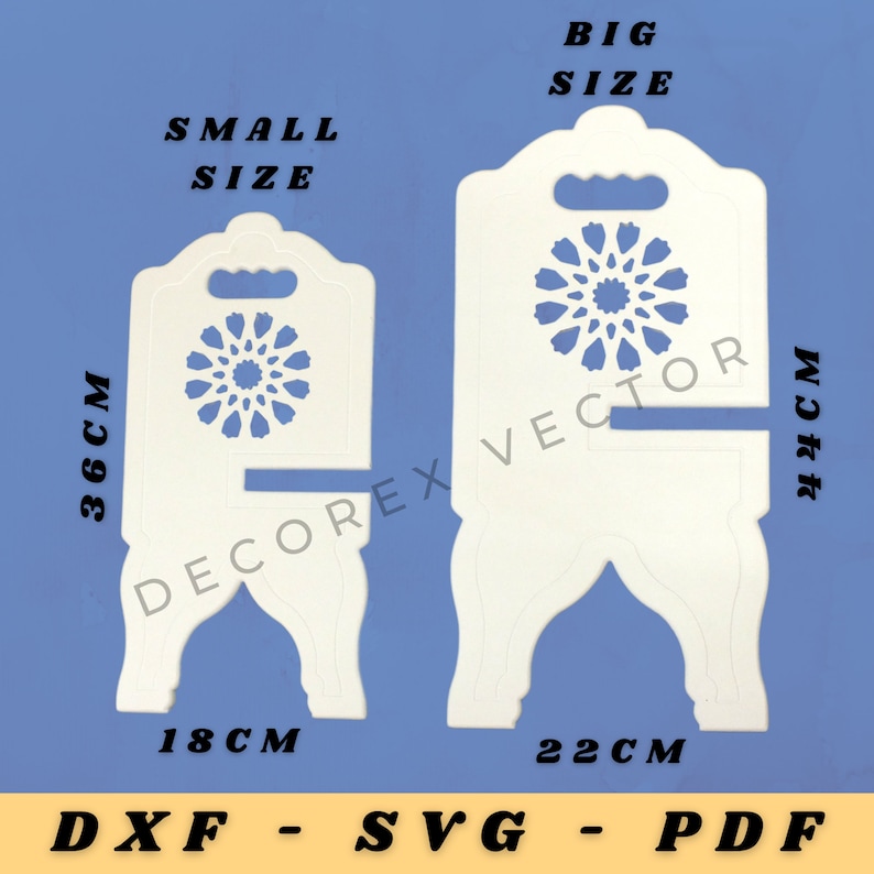 Book Stand Quran Holder Vector DXF SVG PDF Etsy