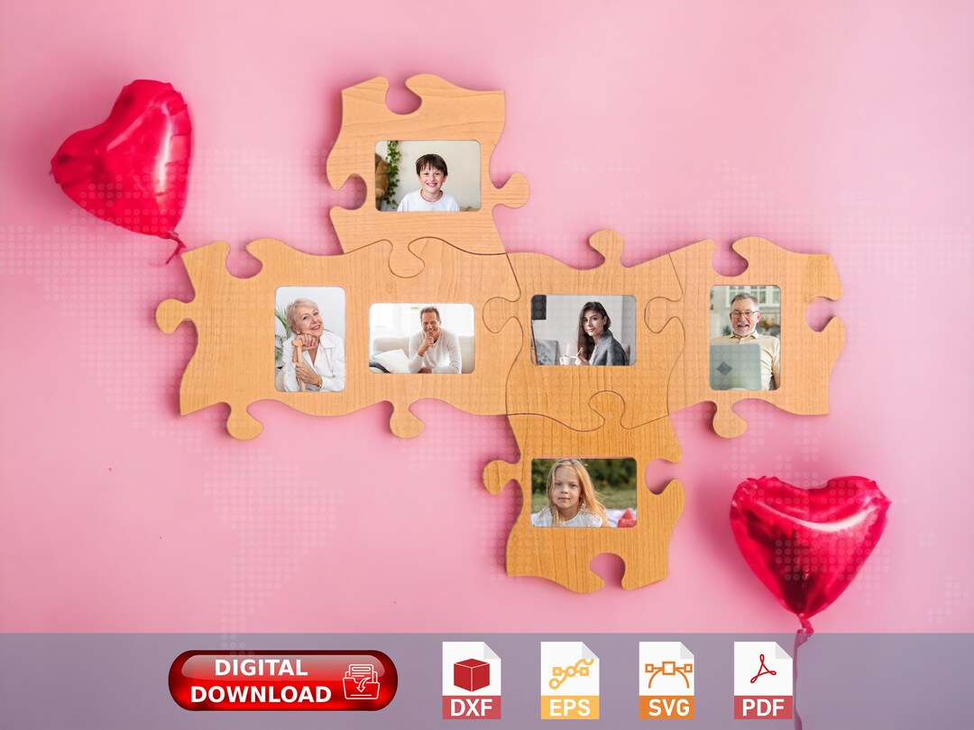 Puzzle Photo Frames, Family Souvenirs, Wedding Collage Picture Frame