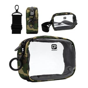 ChackPack Camouflage Bag with adjustable strap, unisex shoulder bag, cosmetic bag, toiletry bag, robust, waterproof, toiletry bag