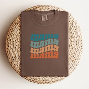 Mama Bear Shirt, Pregnancy Reveal Shirt, Mama Shirt, Mother&#39;s Day Shirt, Mom to Be Care Package, Comfort Colors Size Chart, Thankful Mama
