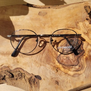 Circle Black Metal Eyeglass Frame, Full Rim Vintage Glasses