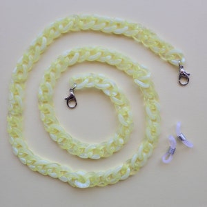 Yellow Plastic Glasses Chain