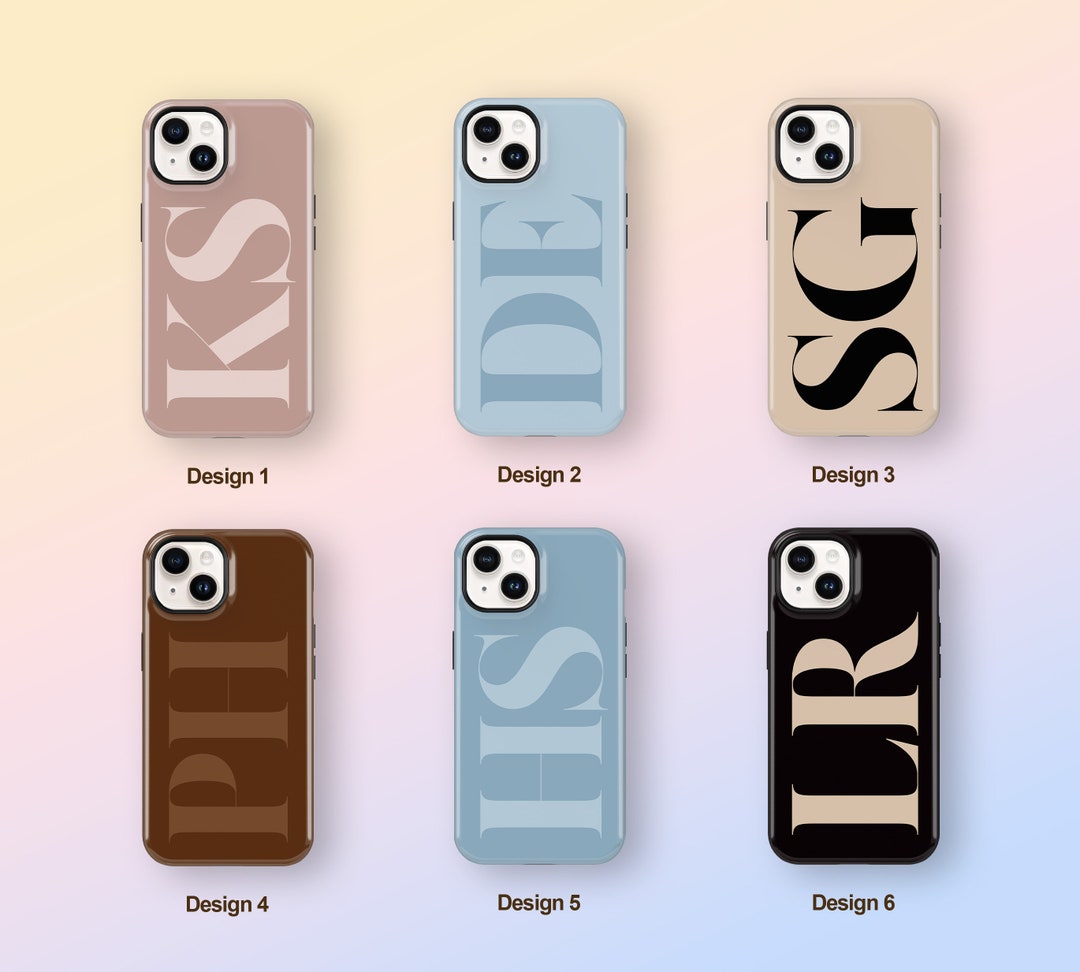 Personalized Monogram Initial iPhone Case, iPhone 15 Case, Custom