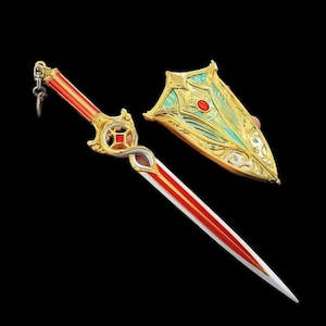 Baldurs Gate 3 Crimson Mischief Sword and Shield