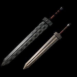 Espada colosal de Elden Ring con funda de cuero, regalo para jugadores, regalo para él, regalo para ella, regalo de San Valentín