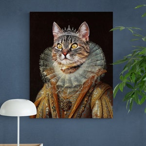 Queen cat portrait
