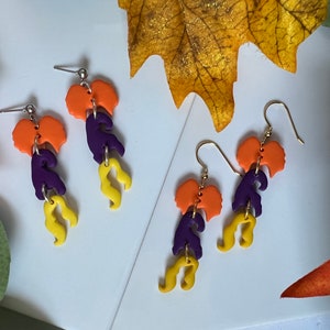 Witchy Halloween Polymer Clay Earrings