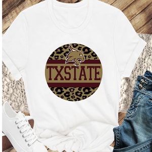 Texas State Univ Logo Tshirt - Etsy