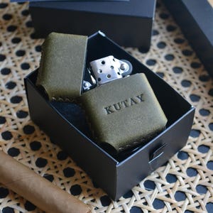 Personalized Leather Zippo Case, Leather Zippo Cover, unique gift for smoker, leather pouch for zippo, personalized case, no inlude zippo