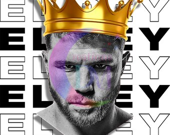 canelo DTF - corona canelo con lettere - el rey -