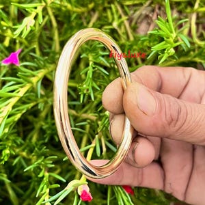 5mm Thick Heavy Brass bangle Bracelet, minimalist Handmade Brass Bangle, Chunky Brass Bracelet, Beautiful Brass Bangle