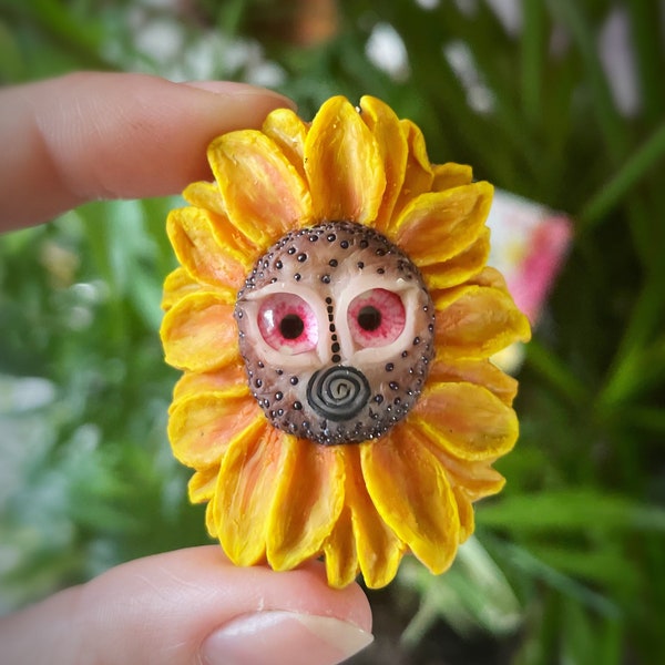 Sunflower dread bead, dreadlock Accessories, nature dread bead, dreadlock jewelry, summer dread bead, hair bead, cuff