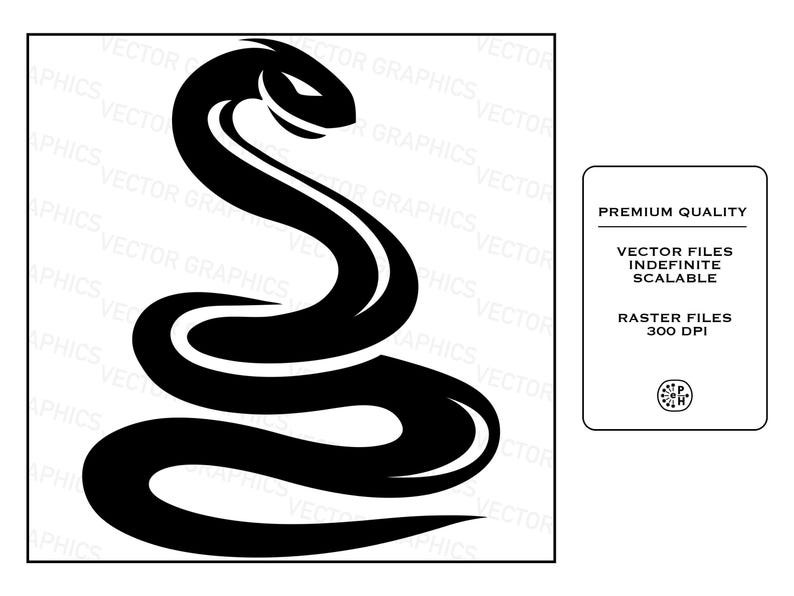 Snake Ruster Image Tribal Serpent Vector Graphics Clipart Bundle, Snakes, Dragons, Snake ...