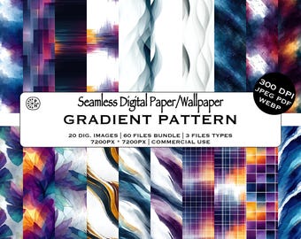 Artful Cosmic, Orion Nebula Galaxy, Gradient Print, Retro 80s Synthwave, Seamless Pattern Bundle, Instant Downloadable, Commercial Use, JPG