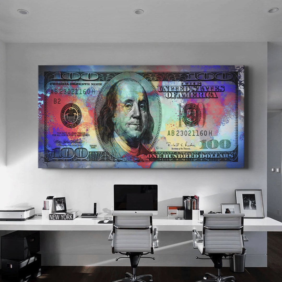 Urban Money Dollar Bill Art Poster or Canvas Wall Art Money Etsy