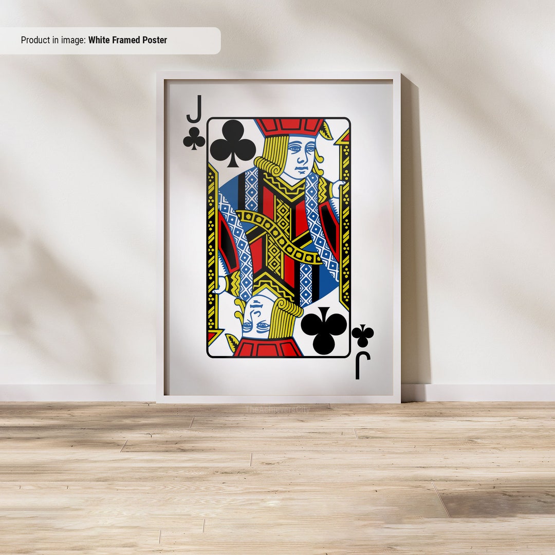 Jack of Clubs Playing Cards Wall Art, Playing Card Print, Cool Man Cave or Basement Game Room Decor - Etsy Jack of Clubs Playing Cards Wall Art, Playing Card Print, Cool Man Cave or Basement Game Room Decor - Etsy