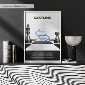 Castling - Chess Term Art Print, Chess Wall Art, Chess Terminology for ...