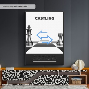 Castling - Chess Term Art Print, Chess Wall Art, Chess Terminology for ...