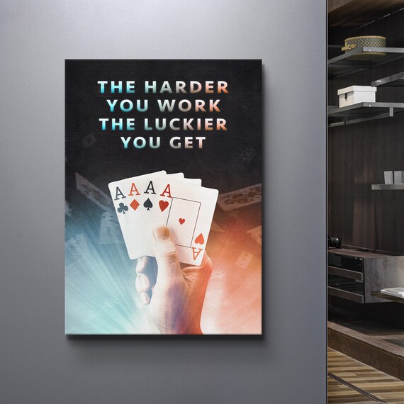 Poster Aces poker playing cards game 