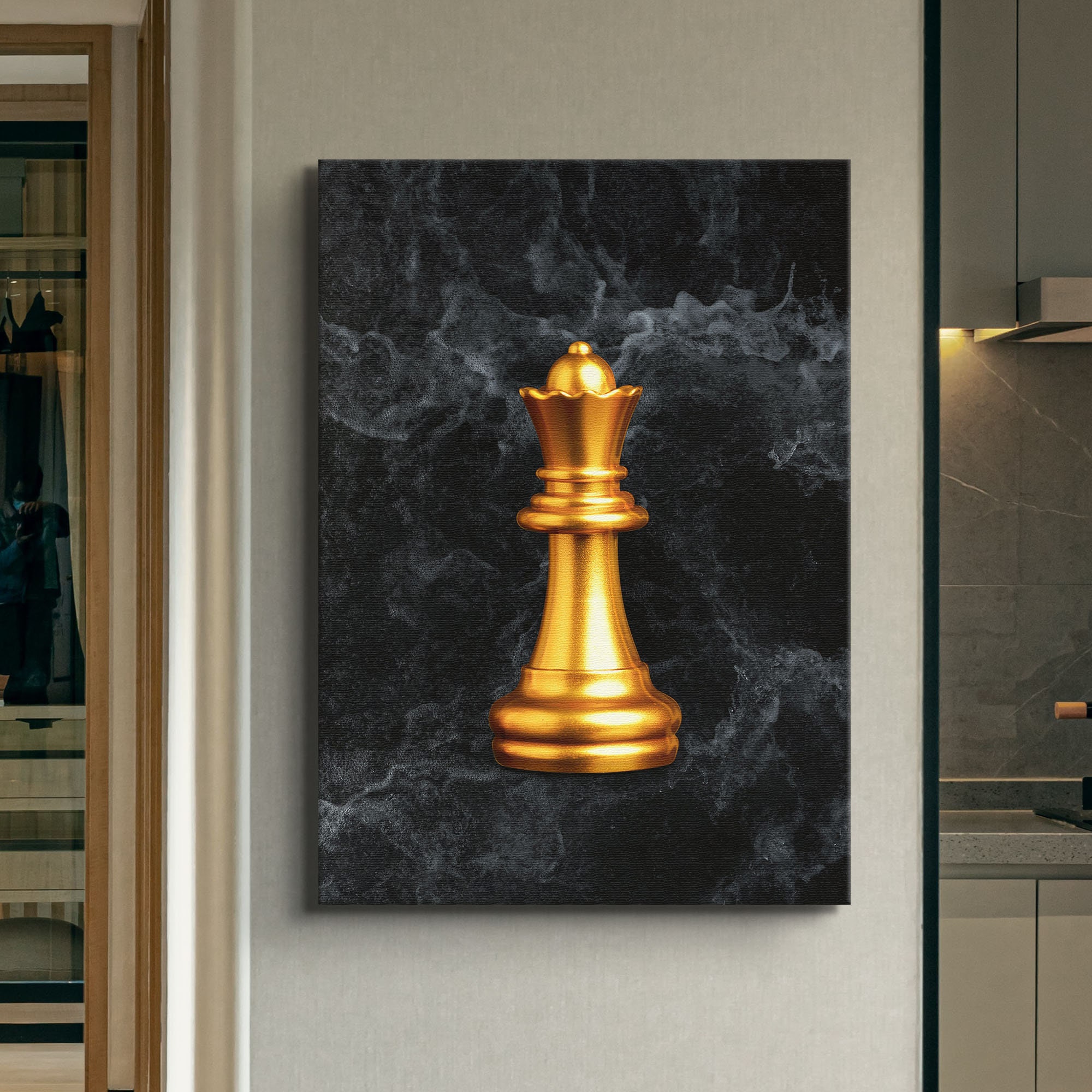 King and Queen Wall Art/Checkmate Chess Wall Art