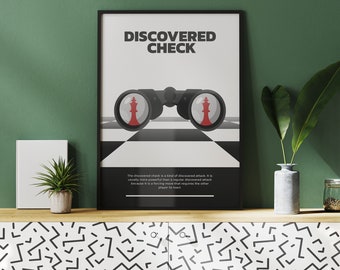 Entdeckt Schach Schach Kunstdruck - Schach Terminologie Poster