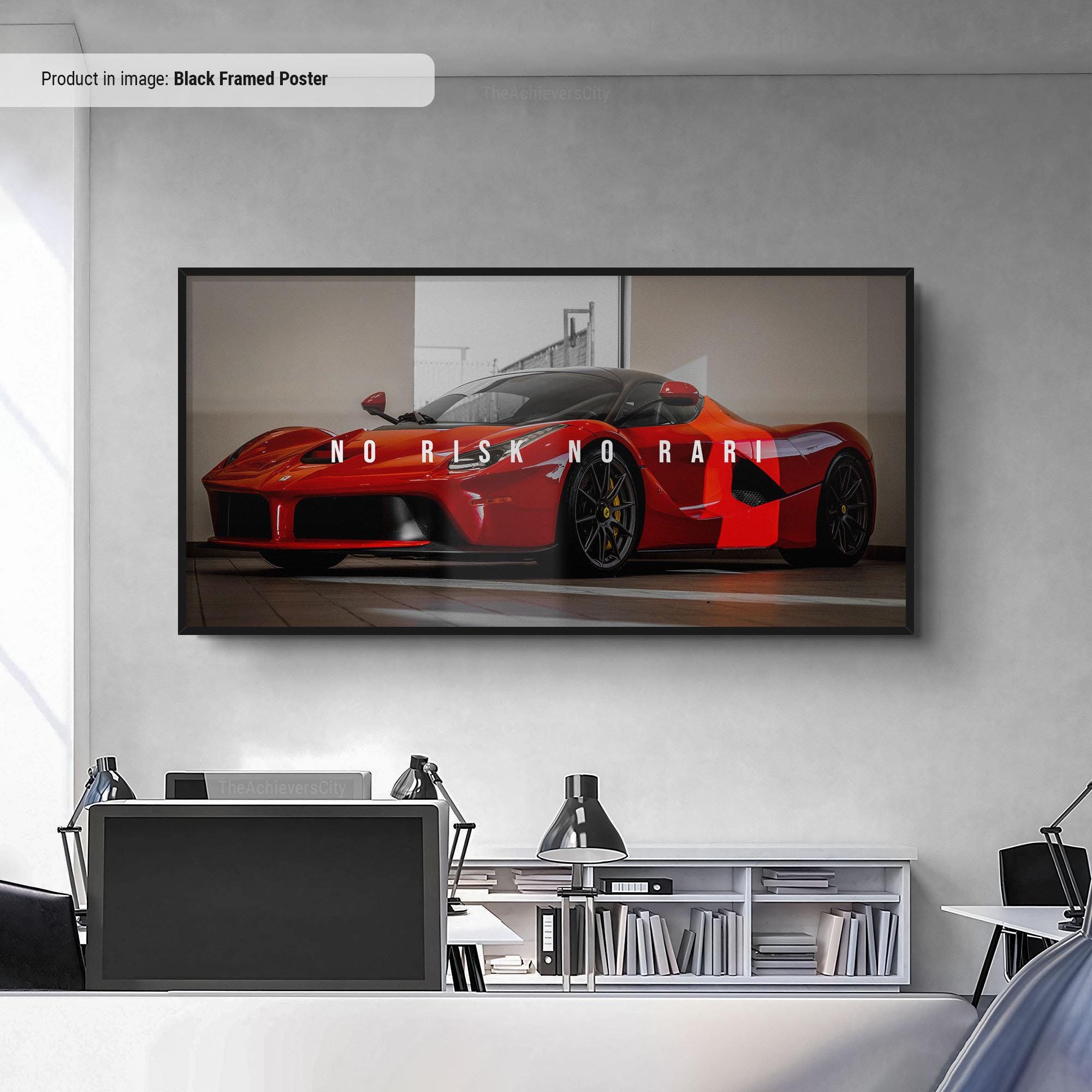 ECHUN Poster De Voiture De Sport Pour Ferrari F40 Voiture De Course Supercar 1 Décoration Murale Et Peinture 40 X 60 Cm