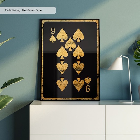 9 Of Spades Playing Card