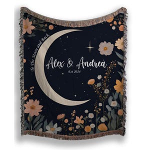 Personalized Wedding Tapestry Personalized Last Name Gift Blanket Wedding Couple Keepsake Blanket Anniversary Mr And Mrs blanket