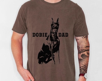 Dobie Dad Shirt: Komfort Farben Dobermann Hund Besitzer Geschenk