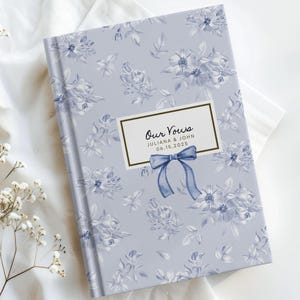 Customizable Vow Books For Wedding Unique His And Her Vow Books Timeless Personalized Wedding Keepsake Romantic Ceremony Gift