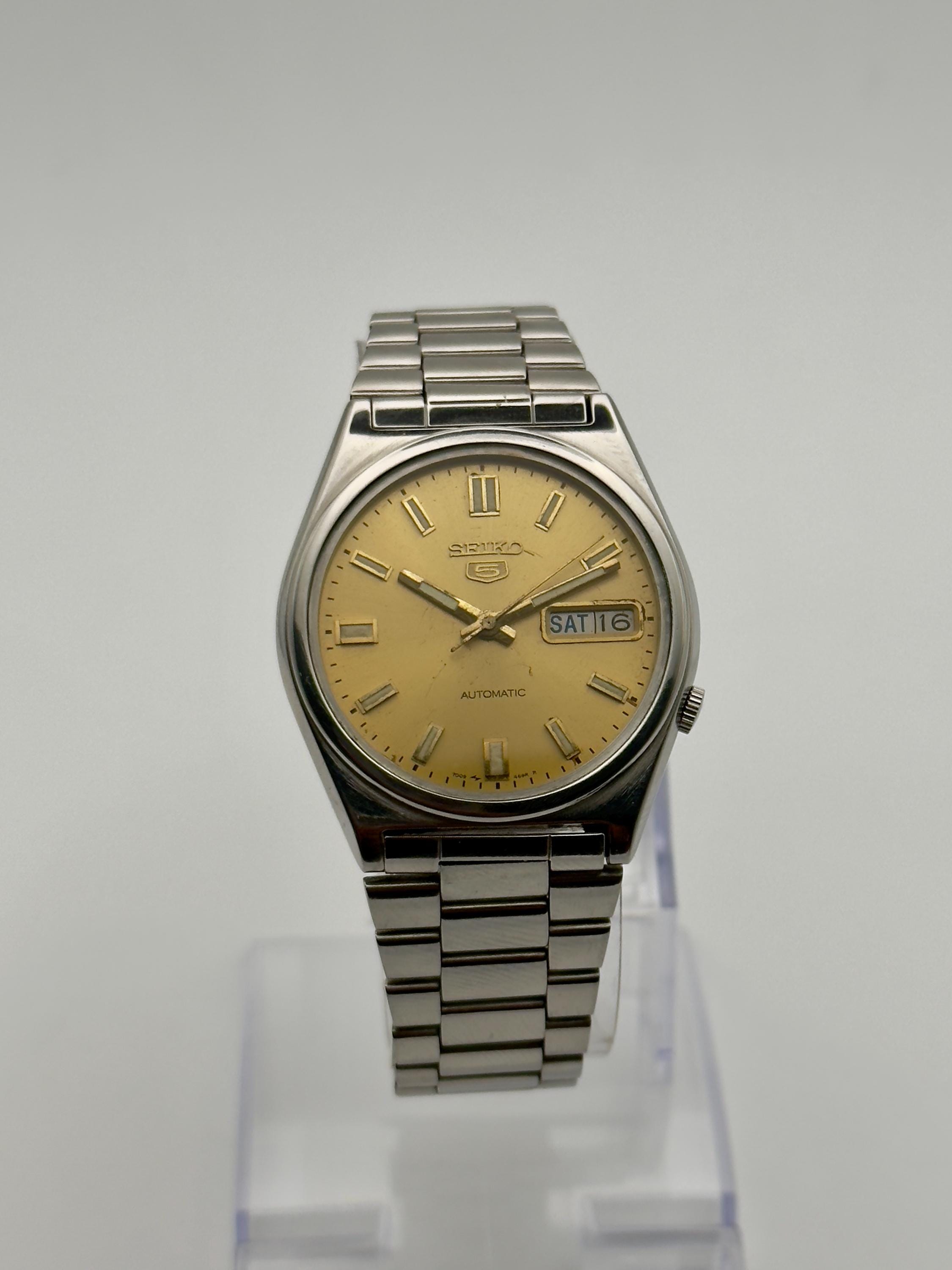 未使用・希少】SEIKO セイコー デジタル 置時計 1983年製 ゴールド