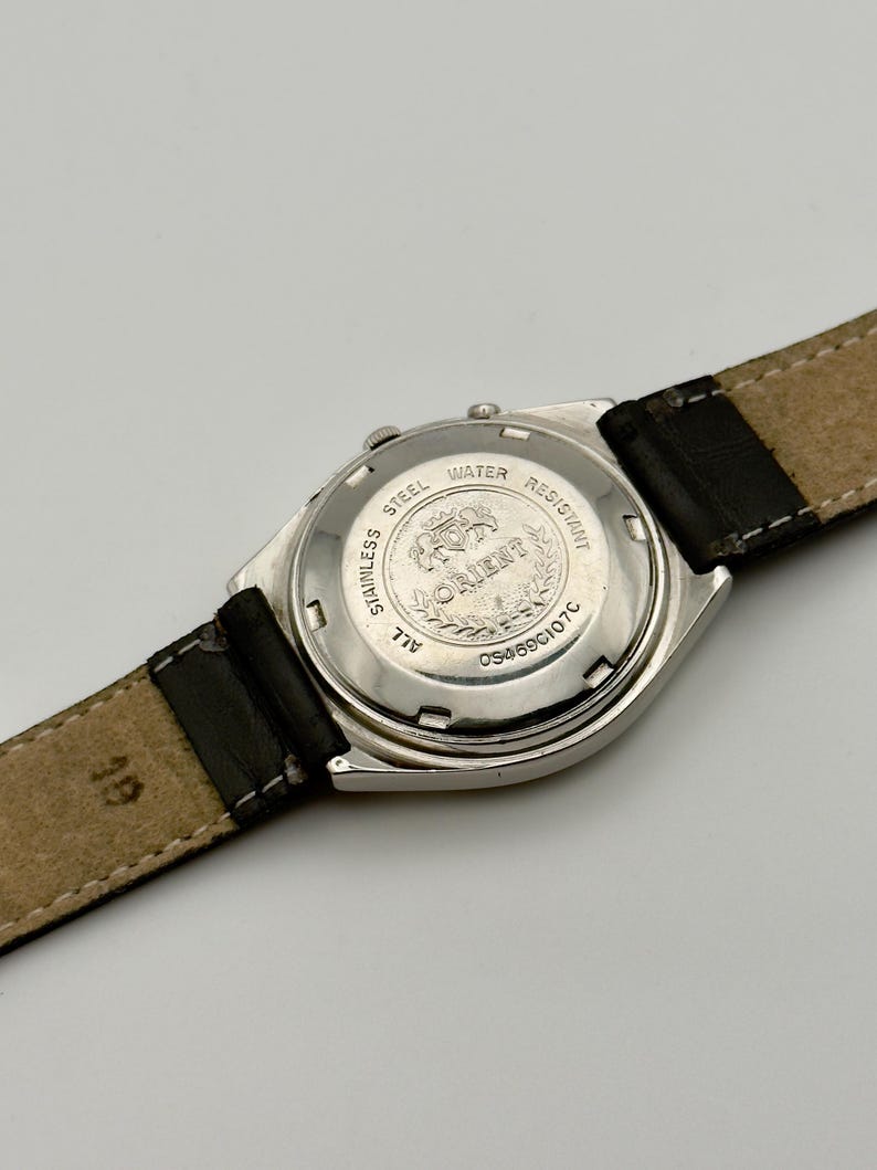 ORIENT Crystal Watch, AUTOMATIC Watch, Orient Caliber 46941 ,Unisex Watch, Clean Dial, Rare Orient, Japan made, 21 Jewels, Day & Date. image 8