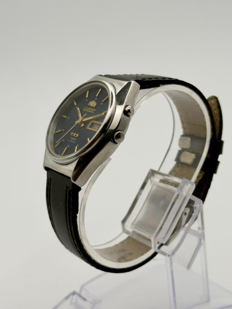 ORIENT Crystal Watch, AUTOMATIC Watch, Orient Caliber 46941 ,Unisex Watch, Clean Dial, Rare Orient, Japan made, 21 Jewels, Day & Date. image 5