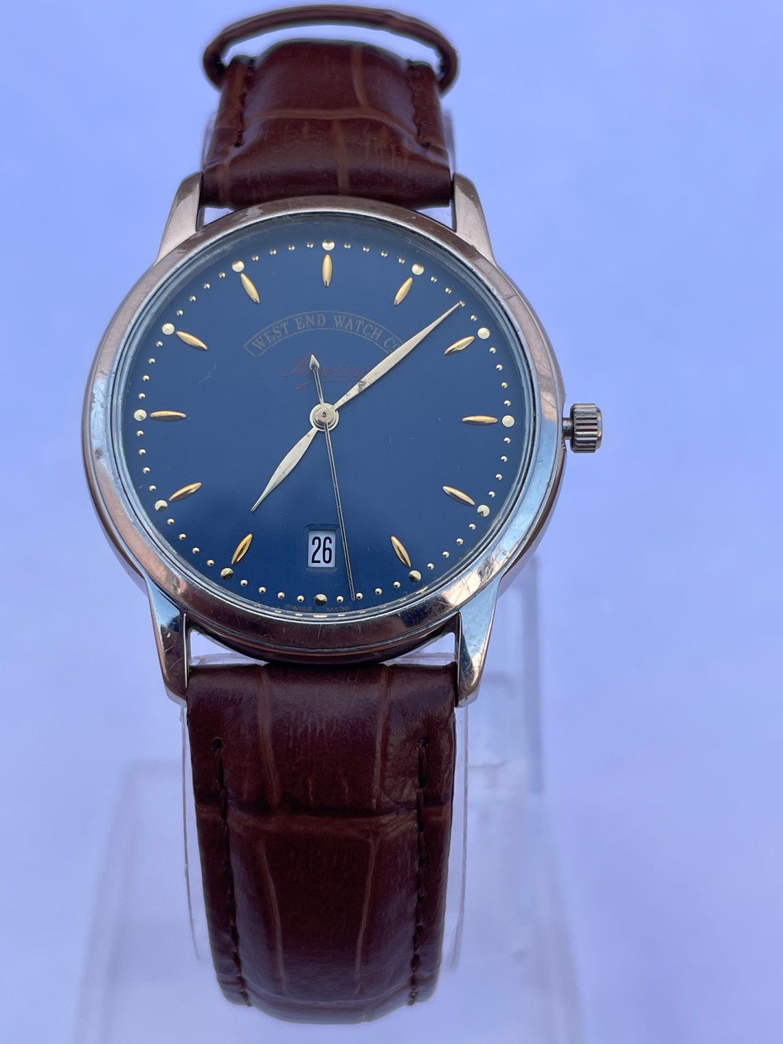 Vintage WEST END Watch Co Sowan Quartz Unisex Watch Swiss Etsy