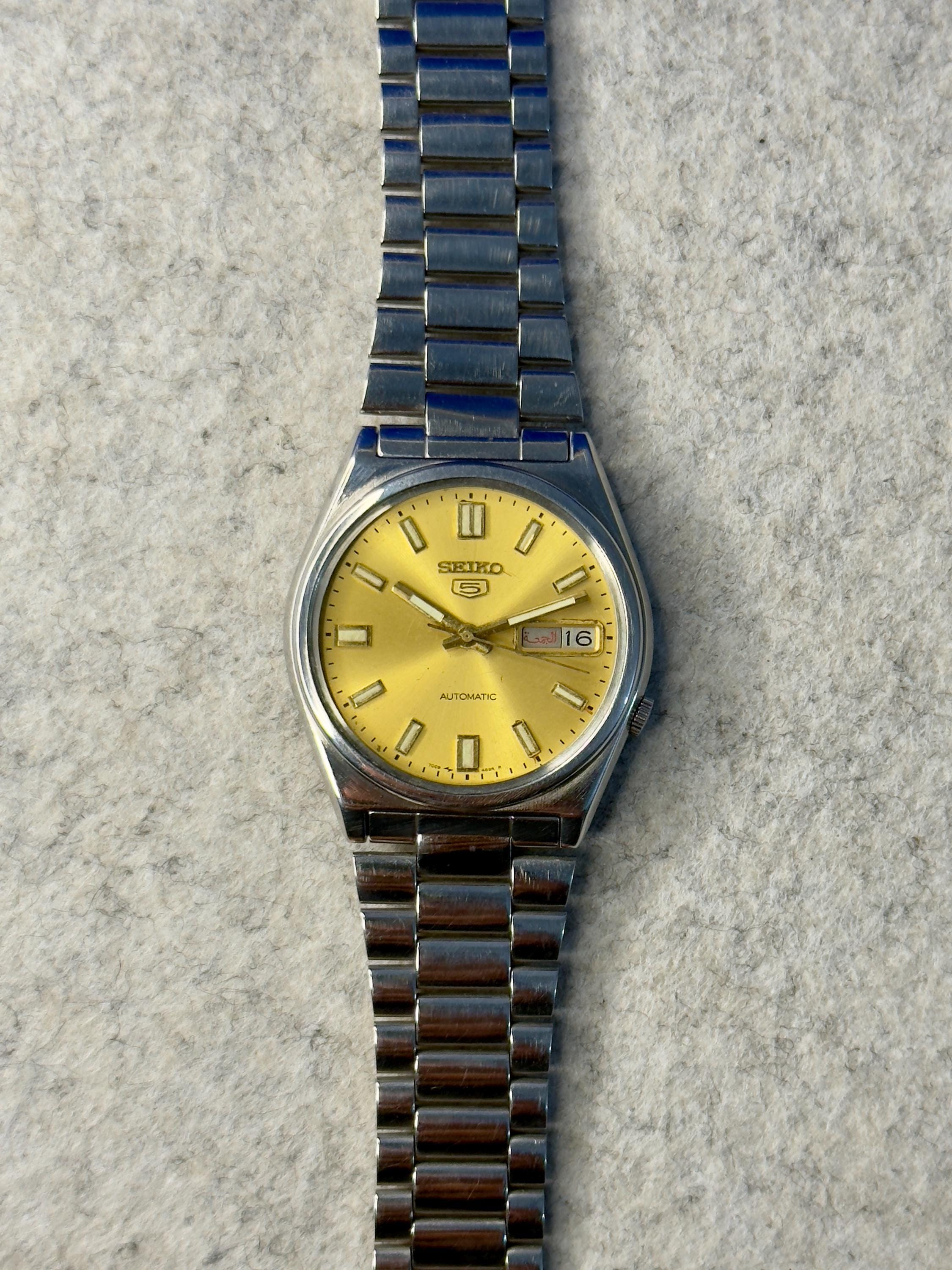 SEIKO 5 Watch, AUTOMATIC Watch, Seiko5 Caliber 7009-821A From 1978
