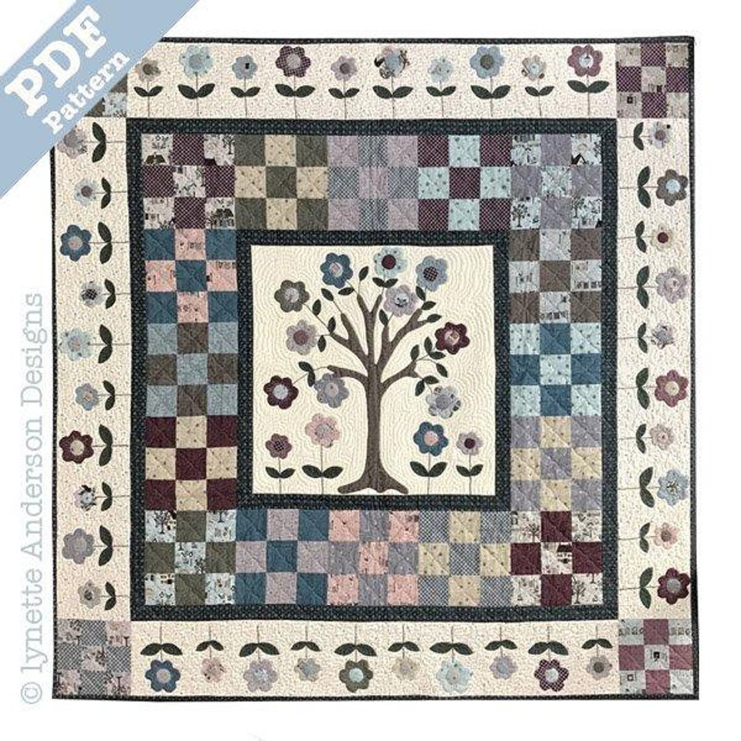Cherry Tree Quilt Downloadable Pattern Etsy