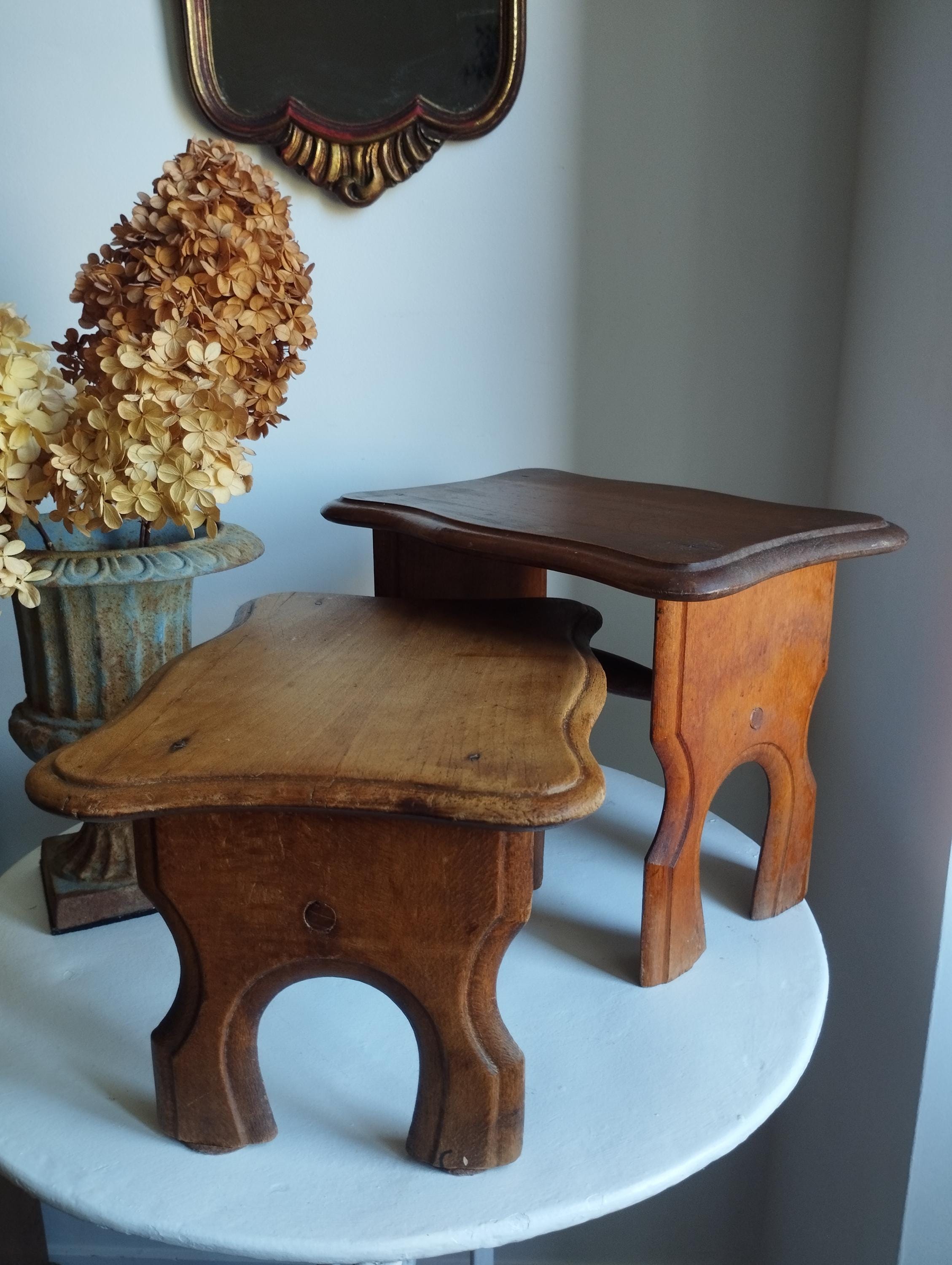 Vintage French Stool - Etsy