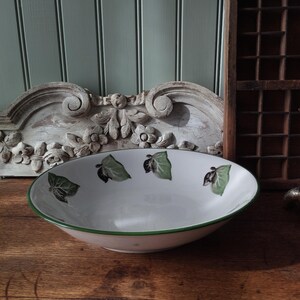 Italian Vintage Vine Leaves Dish.