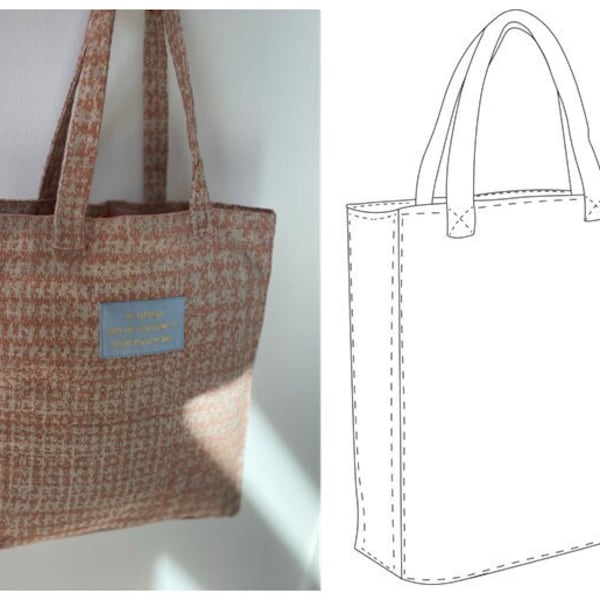 Bohemian Tote Bag Pattern Sewing PDF