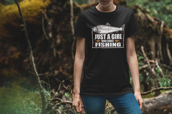 Just A Girl Who Love Fishing Shirt, Fishing Lover T-shirt, Cool