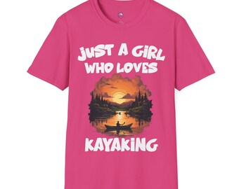 Kayaking Girl T-Shirt: Women's Kayak Sport Gift