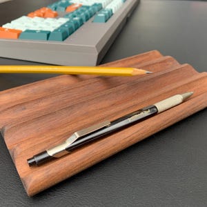 Porte-stylos en noyer | Cadeaux de remerciement pour les enseignants | Porte-stylos en bois pour bureau | Porte-stylo pour bureau Unique | Organisateur de tiroir de bureau