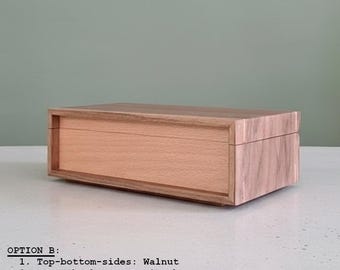 x8 x10 pocket mens watch box  wood MCM watch box rolex watch box wooden watch box watch storage box watch box case personalized watch box