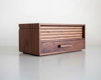 x10 watch box with drawer wood MCM watch box rolex watch box  wood  wooden watch box watch storage box watch box case personalized watch box