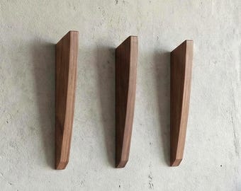 Mid-Century Modern Wall Hooks | Minimalist Coat Rack - Entryway Organizer | Stylish Wall-Mounted Hooks Practical Storage Solution Home Decor