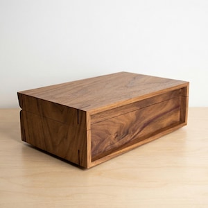 Handmade Wooden Watch Box - Personalized Pocket Watch Storage Case